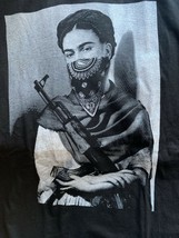 Mens T Shirt Propaganda AK47 Gun Punk Sexy Woman Bandana - $22.50