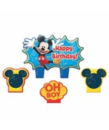 Mickey Mouse Clubhouse Birthday 4 pc Candle Set Cake Topper - £4.46 GBP