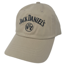 Jack Daniels Old No7 Men&#39;s Baseball Cap Dad Hat Beige Khaki New - £13.89 GBP