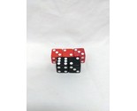 Lot Of (5) Black And Red D6 Dice 1&quot;  - $21.77