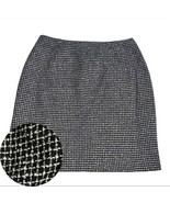 Tweed Pencil Skirt Women's 10P Classic black white  business Briggs New York   - $6.93