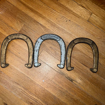 Vintage Lot of 3 JC Higgins Pitching Horseshoe Official Forged Steel - $33.66