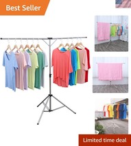 High Capacity Stainless Steel Drying Rack - Collapsible with Hooks Included - $1,048.99 MXN