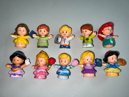 Fisher Price Little People Lot Of 10 Disney Princess + More Ariel Aurora Snow - £18.47 GBP