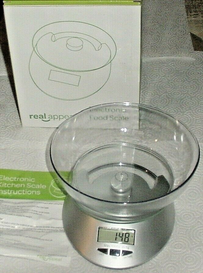 Electronic Digital Food Scale&amp;Bowl Real Appeal Measure your portion food... - $4.70