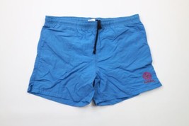 Vintage 90s Gotcha Surfing Mens Size XL Spell Out Lined Swim Trunks Shorts Blue - £34.99 GBP