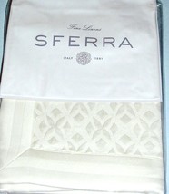 Sferra Giza 45 Quattro 1837 Ivory Standard Sham Egyptian Cotton Blend Italy New - £119.10 GBP