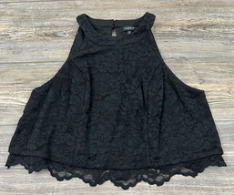 Torrid Sexy Black Lace Yoke Halter Top Blouse Plus Size 18 - £18.69 GBP