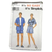 Simplicity Sewing Pattern 9429 Shorts Shirt Unisex Adult Size XS-XL - £7.18 GBP