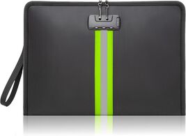 Portable Fire Resistant Document Organizer with Lock - Waterproof &amp; Non-... - $49.45