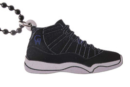 Good Wood NYC Space Jam 11&#39;s Sneaker Necklace Black/Blue/White XI Shoes NEW - $14.25