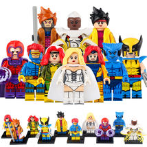 10pcs X-Men Wolverine Cyclops Jean Grey Magneto Gambit Jubilee Minifigures Set - £20.44 GBP