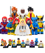 10pcs X-Men Wolverine Cyclops Jean Grey Magneto Gambit Jubilee Minifigur... - £20.44 GBP