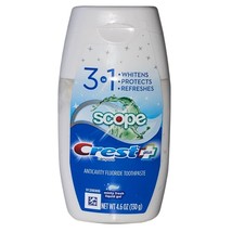 Crest Complete Plus Scope 3 In 1 Whitening Liquid Gel Toothpaste Mint 4.6 oz - £4.59 GBP