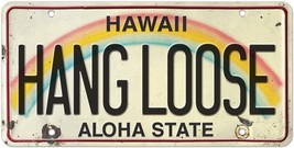 Vintage Hawaiian Embossed License Plate From Pacifica Island Art Measuri... - £33.00 GBP