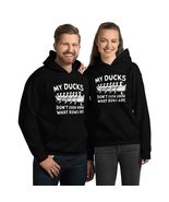 My Ducks Don&#39;t Even Know What Rows Are Funny Unisex Hoodie Black - $35.63+