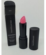 New in Box bareMinerals Statement Luxe Shine Lipstick in BIBA (Pink) Ful... - $15.43 CAD