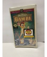 NEW Disney&#39;s Bambi VHS 1997 55th Anniversary Masterpiece Limited Edition... - £7.73 GBP