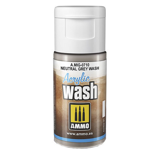 Ammo by MIG Acrylic Wash 15mL - Neutral Grey - $14.94