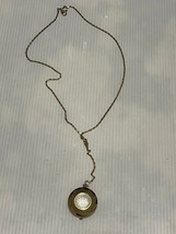 Necklace Sheraton Watch Gold Tone Vintage Style  32&quot; Long Chain Pendant - $384.78 MXN