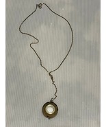 Necklace Sheraton Watch Gold Tone Vintage Style  32&quot; Long Chain Pendant - $384.78 MXN