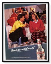 Smirnoff Vodka Print Ad Vintage 1986 Magazine Advertisement Graphic Desi... - $9.70