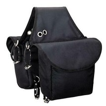 Weaver Leather Insulated Nylon Saddle Bag with Straps and Dee Rings - Black - £23.59 GBP