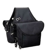 Weaver Leather Insulated Nylon Saddle Bag with Straps and Dee Rings - Black - $30.00