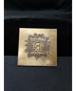Vintage Printing Letterpress Printers Brass Block Plate RX Pharmacy Drug... - $364.55 MXN