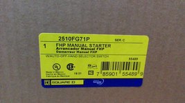 (NEW)SQ D 2510FG71P FHP MANUAL STARTER W/AUTO-OFF-HAND SELECTOR SW &amp; PIL... - $68.00