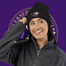 Big Dreamer Cozy Pom-Pom Knit Cap Embroidered Hat for Winter Warm Cap Fa... - $28.00