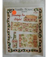 Vanilla House Designs Pattern Purse, Placemat, Table Runner, Bottle Bag P100 NEW - $10.99