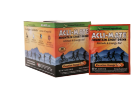 Acli-Mate Mountain Sport Drink Altitude &amp; Energy Aid Packets Elevation Orange 0. - £46.42 GBP