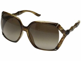  GUCCI GG0505S 003 Bamboo Translucent Brown Horn Women&#39;s Sunglasses - £233.89 GBP