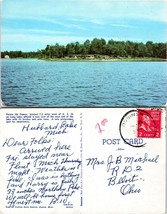Michigan Long Lake Pointe de France Posted to Beloit OH VTG Postcard - £7.51 GBP