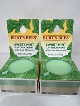 (2) Burt&#39;s Bees Sweet mint Lip Treatment with Sea Minerals 0.25 oz COMBINE SHIP - £7.88 GBP