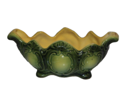 Vintage Hull Planter Pottery USA 9&quot; Green and Yellow #403 Art MCM Decor Gift - £17.54 GBP