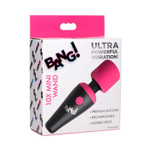 BANG! 10X Vibrating Mini Silicone Wand Pink - £34.34 GBP