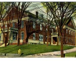 City Hall Somerville Massachusetts Unused Postcard  Massachusetts 1900&#39;s - $9.90