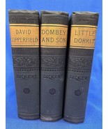 Charles Dickens - David Copperfield, Little Dorrit, Dombey &amp; Son - 3 Boo... - $74.24