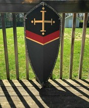 Larp Warrior GIFT Medieval Knight Dark Templar Shield - £144.18 GBP