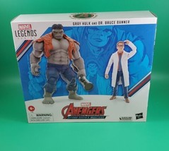 Hasbro Marvel Legends Series Gray Hulk &amp; Dr. Bruce Banner, 6 Inch Action... - £30.07 GBP