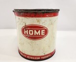Home Oil Distributers Limited Vancouver 5Lb Grease Oil Can Empty Red Whi... - $38.69