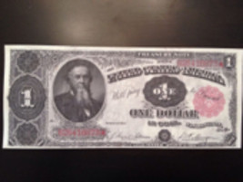 Reproduction  $1 1891 Treasury Note Edwin Stanton Secretary War During C... - £3.13 GBP