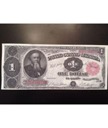 Reproduction  $1 1891 Treasury Note Edwin Stanton Secretary War During C... - £3.00 GBP