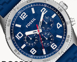 NIB Fossil Brox Multifunction Blue Silicone Watch BQ2558 Chronograph $16... - £58.37 GBP