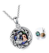 Mother and Daughter Locket Necklace that Holds S925 - £163.66 GBP