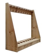 Light Rustic Traditional Wooden Vertical 12 Place Gun Rack Locking Rifle... - $4,646.13 MXN