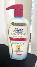Nair Hair Remover Sensitive Formula SHOWER POWER with Coconut Oil 12.6 oz - £9.28 GBP