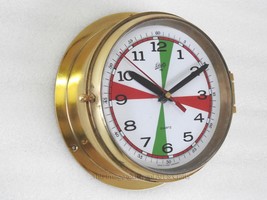 Vintage Schatz Royal Mariner Wall Clock Nautical Brass Slave Ship German... - $283.05